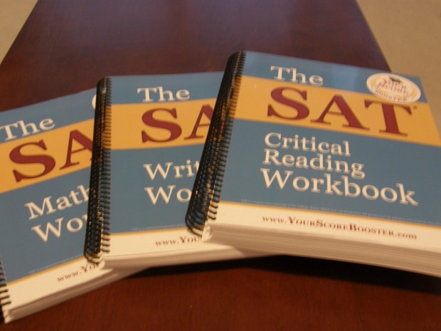 Our comprehensive workbooks cover material for all three sections of the SAT: math, writing (including the essay) and critical reading.